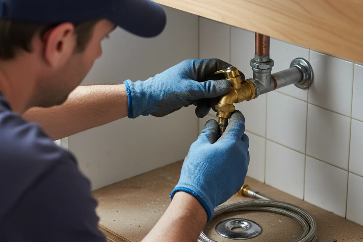 Shutoff valve and fitting work during Repiping in Rutland